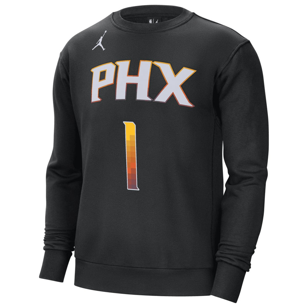 Devin Booker Phoenix Suns Jordan Brand Statement Name & Number Pullover Sweatshirt Black - NBA