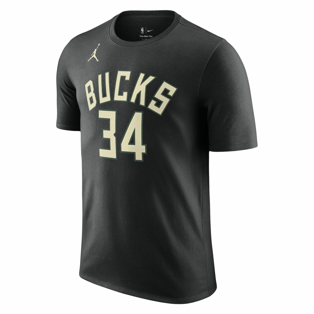 Giannis Antetokounmpo Milwaukee Bucks Jordan Brand 2022/23 Statement Edition Name & Number T-Shirt Black - NBA