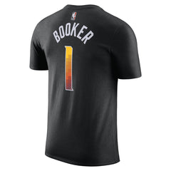 Devin Booker Phoenix Suns Jordan Brand 2022/23 Statement Edition Name & Number T-Shirt Black - NBA