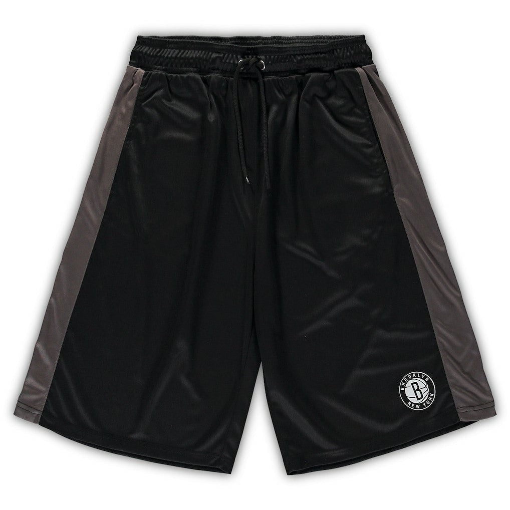 Brooklyn Nets Big & Tall Performance Shorts Black/Charcoal - NBA