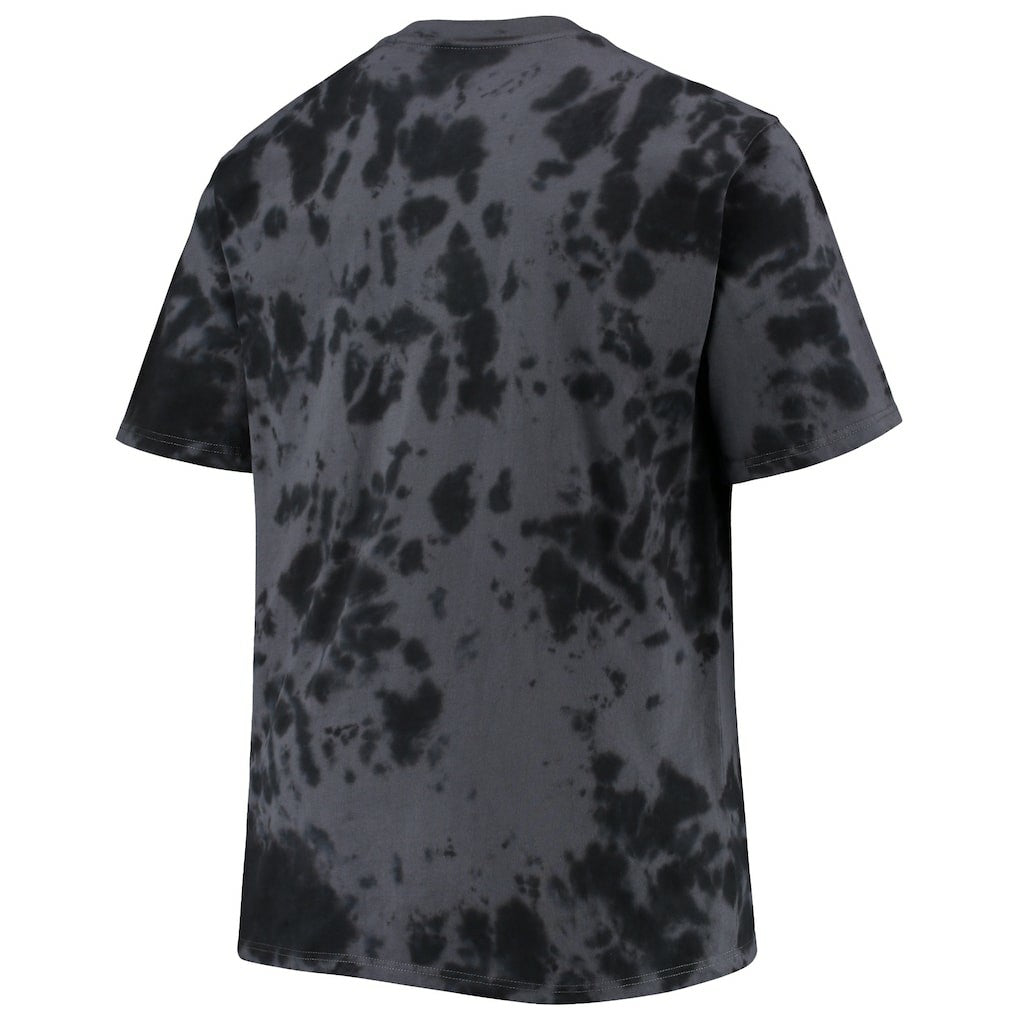 Brooklyn Nets Big & Tall Marble Dye Tonal Performance T-Shirt Black - NBA
