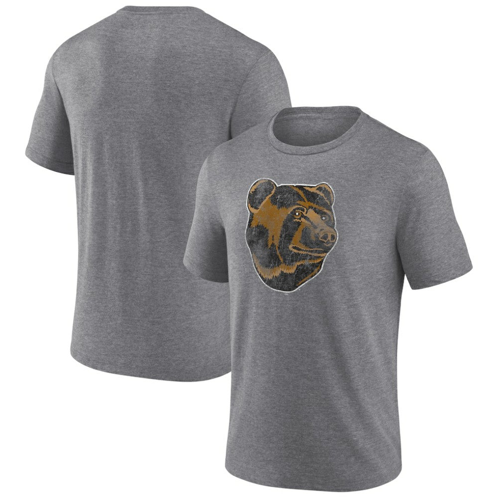 Boston Bruins Wraparound Tri-Blend T-Shirt - Heather Gray - NHL