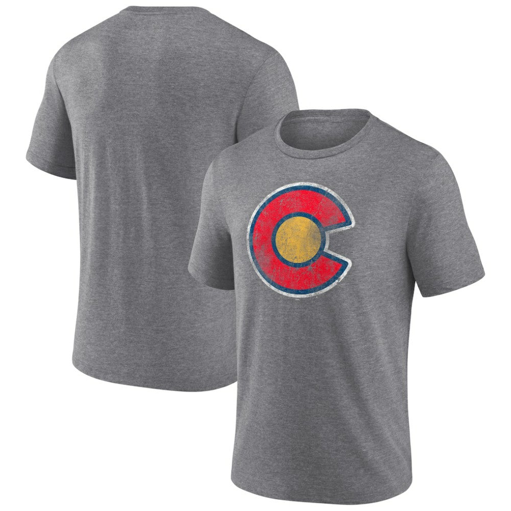 Colorado Avalanche Wraparound Tri-Blend T-Shirt - Heather Gray - NHL