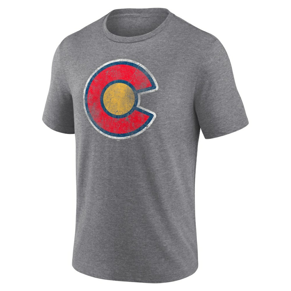 Colorado Avalanche Wraparound Tri-Blend T-Shirt - Heather Gray - NHL