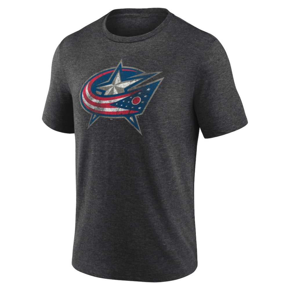Columbus Blue Jackets Wraparound Tri-Blend T-Shirt - Charcoal - NHL