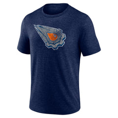 Edmonton Oilers Wraparound Tri-Blend T-Shirt - Navy - NHL