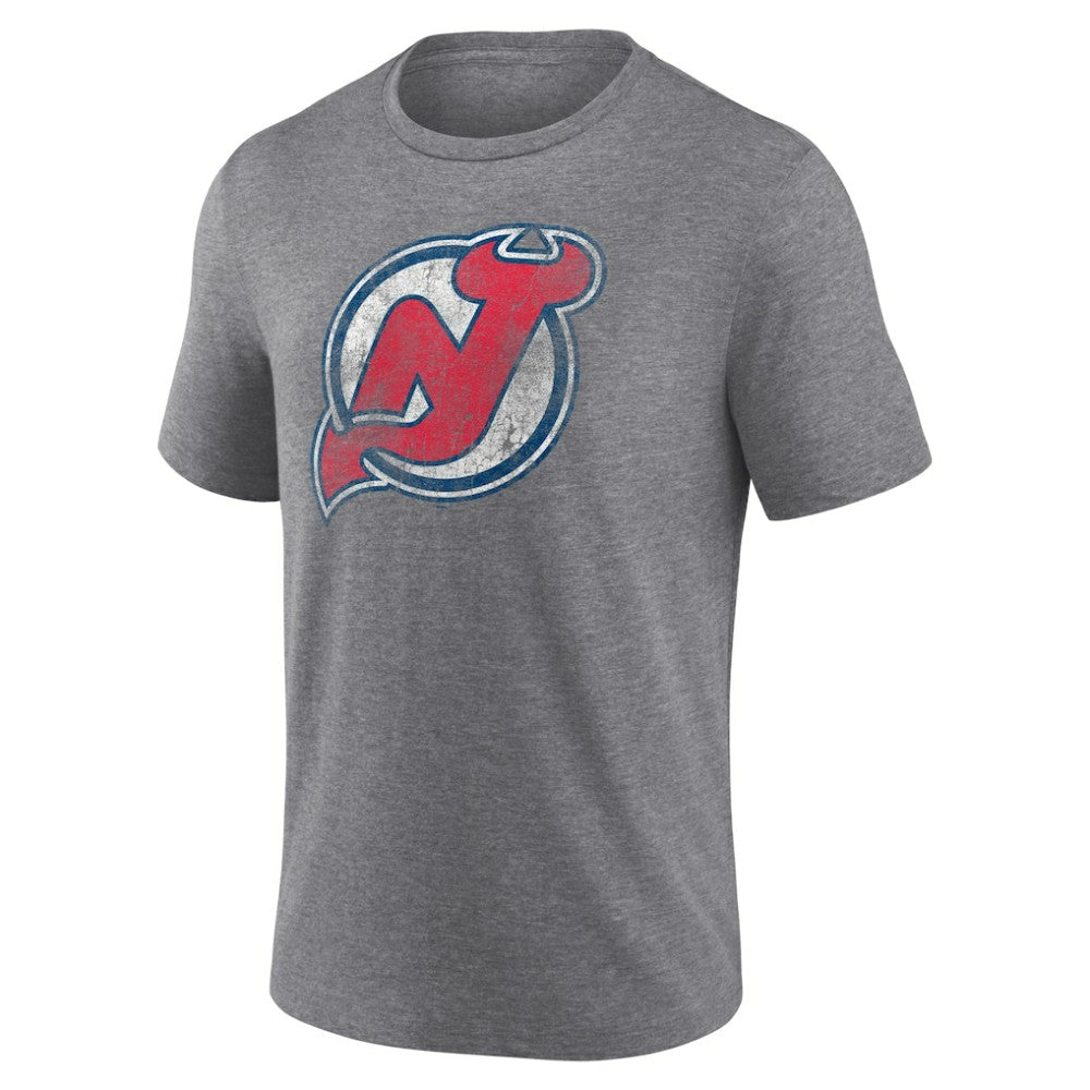New Jersey Devils Wraparound Tri-Blend T-Shirt - Heather Gray - NHL