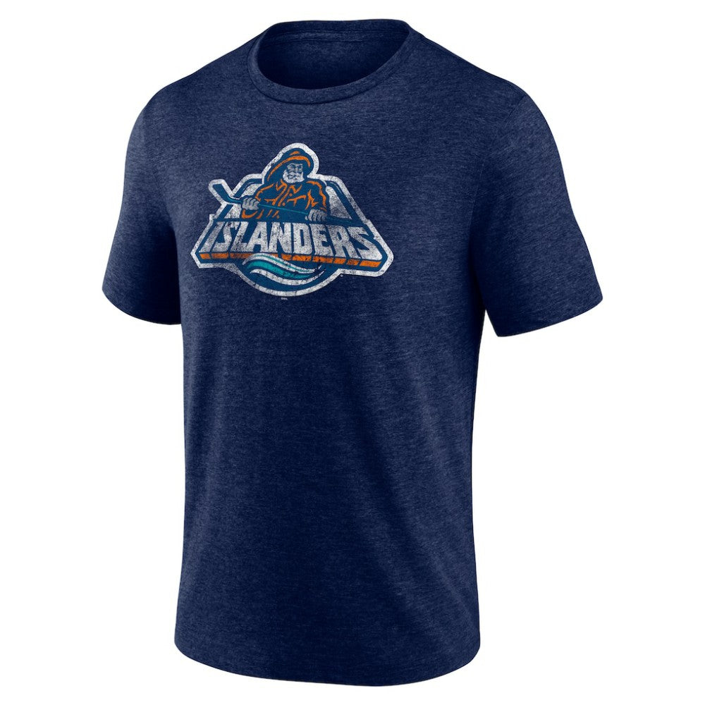 New York Islanders Wraparound Tri-Blend T-Shirt - Navy - NHL