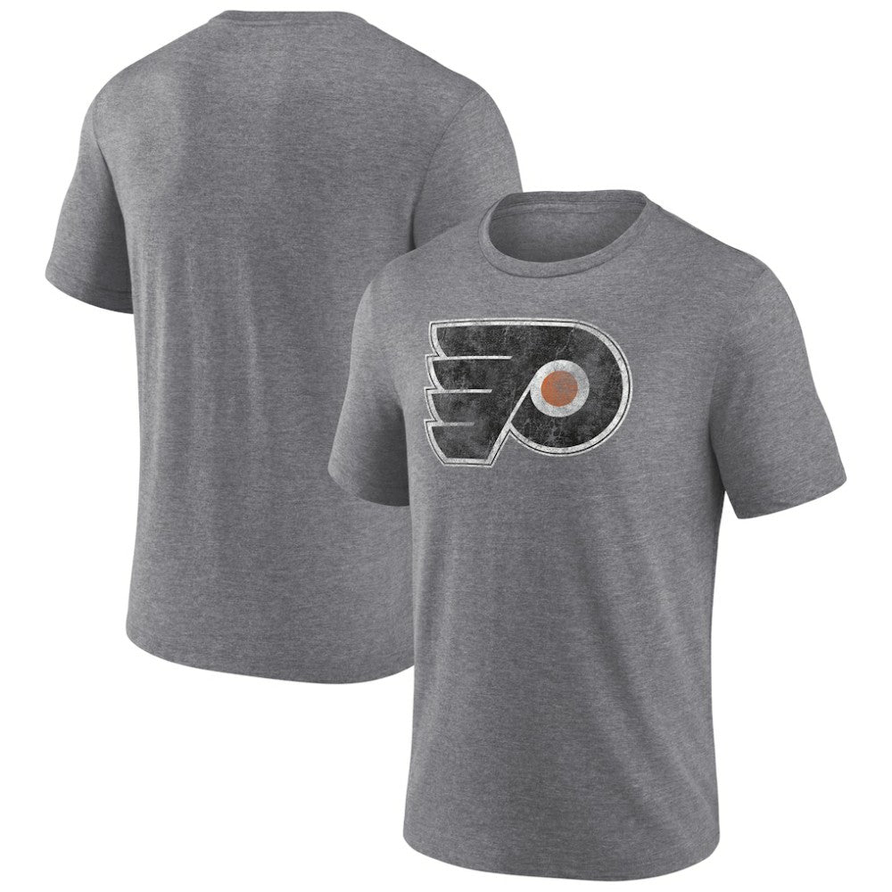 Philadelphia Flyers Wraparound Tri-Blend T-Shirt - Heather Gray - NHL