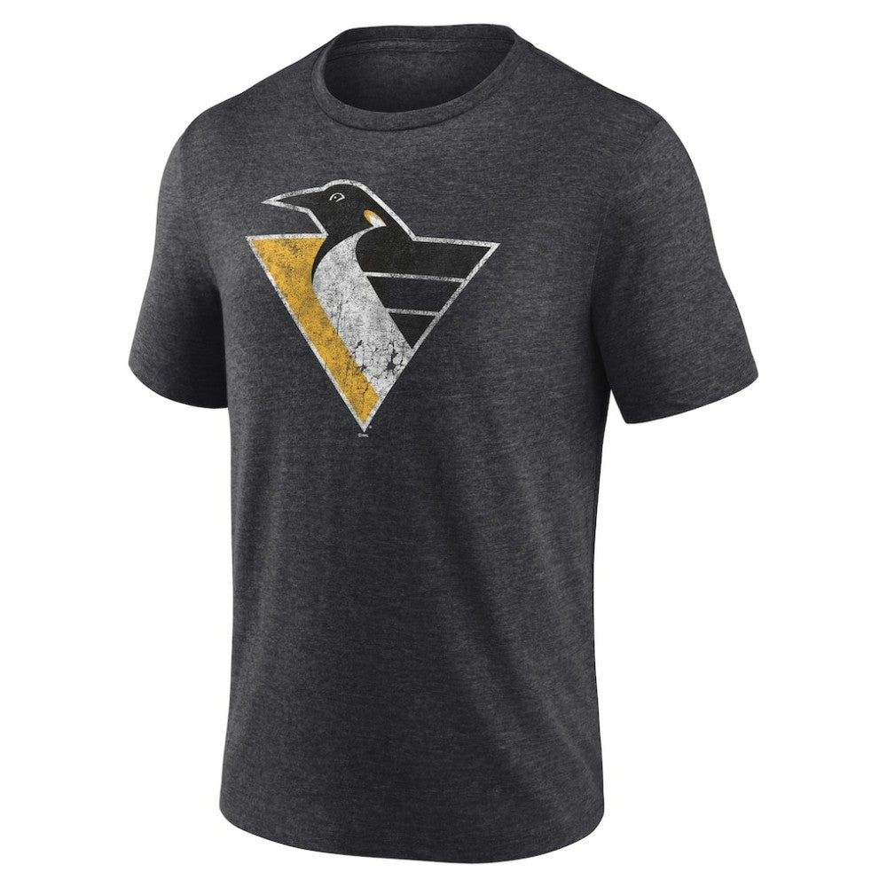 Pittsburgh Penguins Wraparound Tri-Blend T-Shirt - Charcoal - NHL