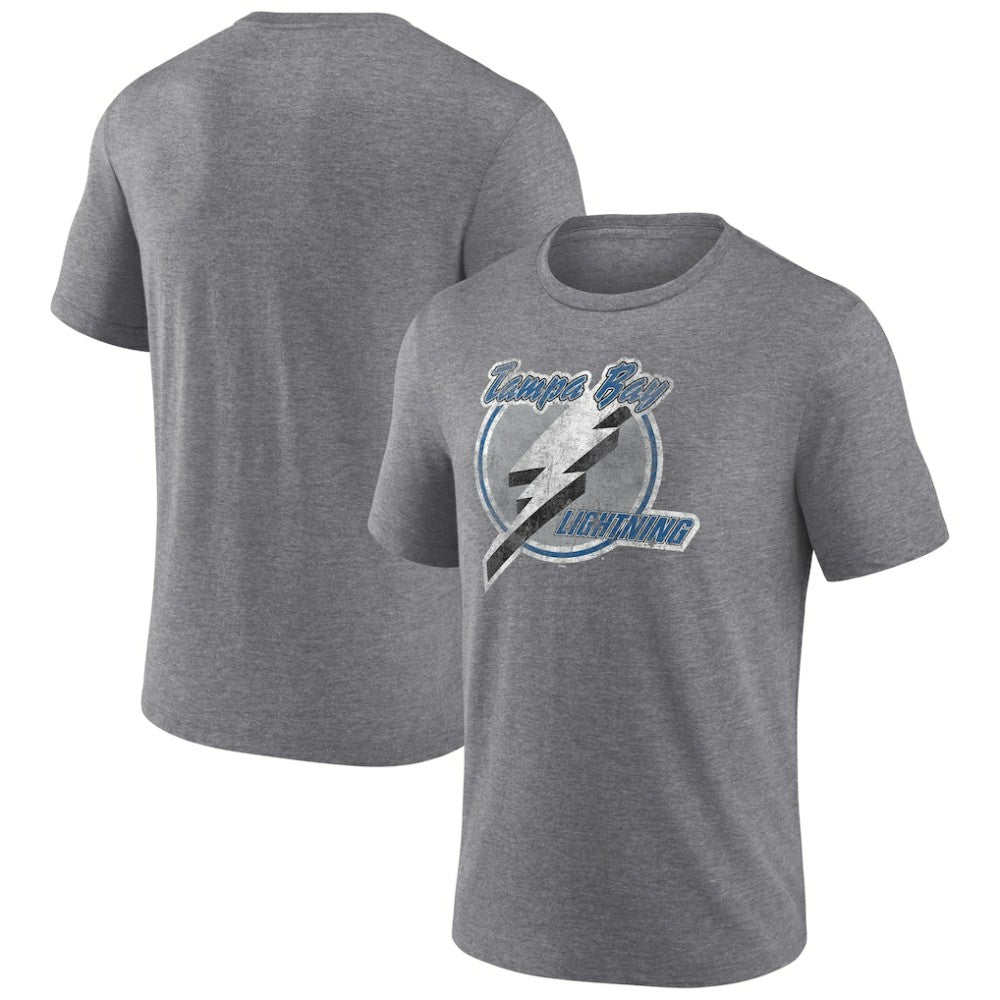 Tampa Bay Lightning Wraparound Tri-Blend T-Shirt - Heather Gray - NHL