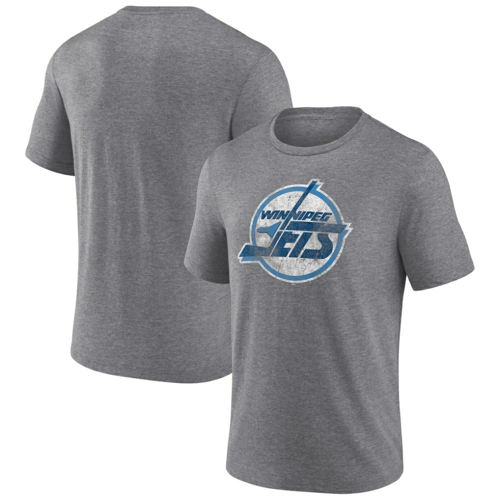 Winnipeg Jets Wraparound Tri-Blend T-Shirt - Heather Gray - NHL