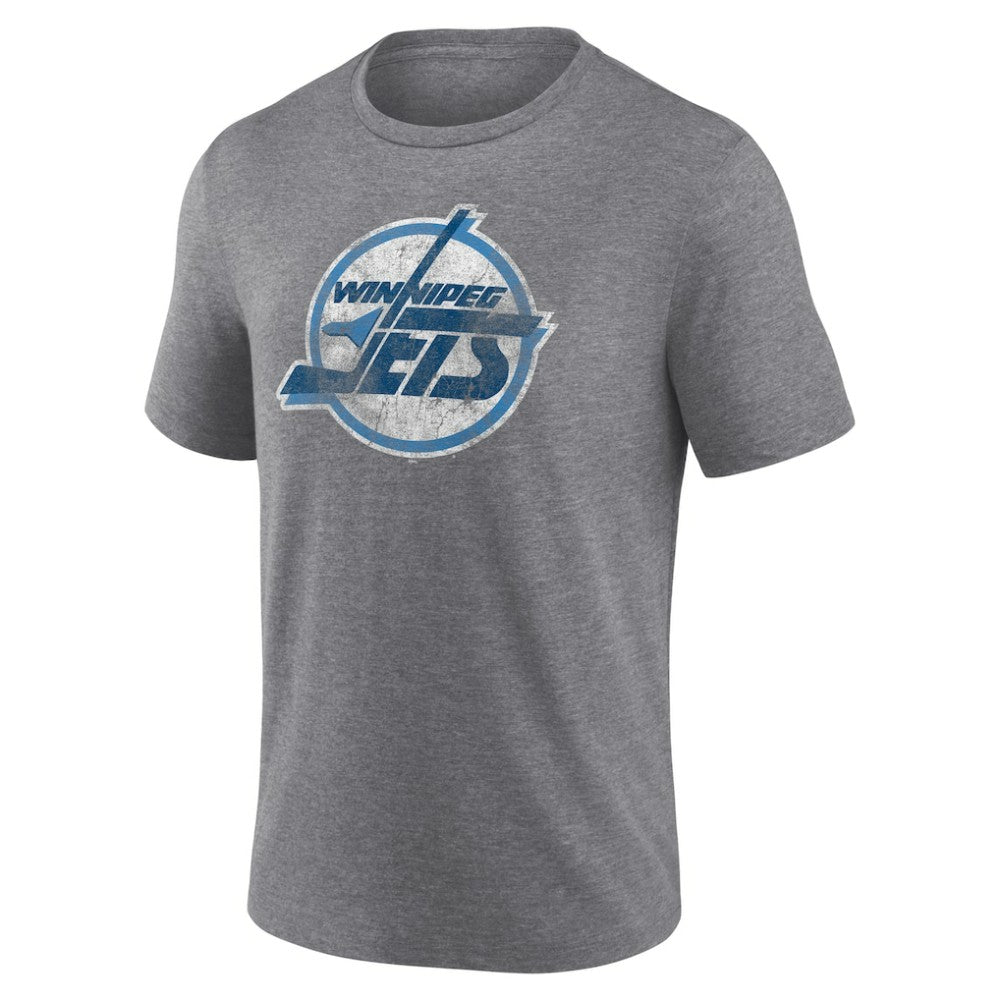 Winnipeg Jets Wraparound Tri-Blend T-Shirt - Heather Gray - NHL