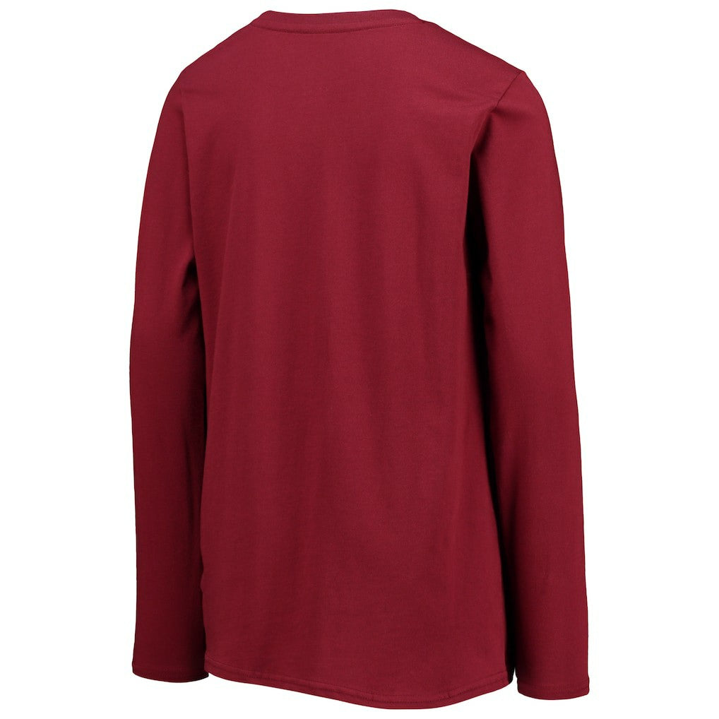 Washington Commanders Youth Secondary Logo Long Sleeve T-Shirt Burgundy | NFL