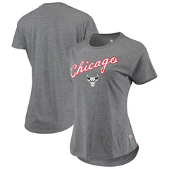 Chicago Bulls Sportiqe Women's City Edition Phoebe Tri-Blend T-Shirt Heathered Gray - NBA