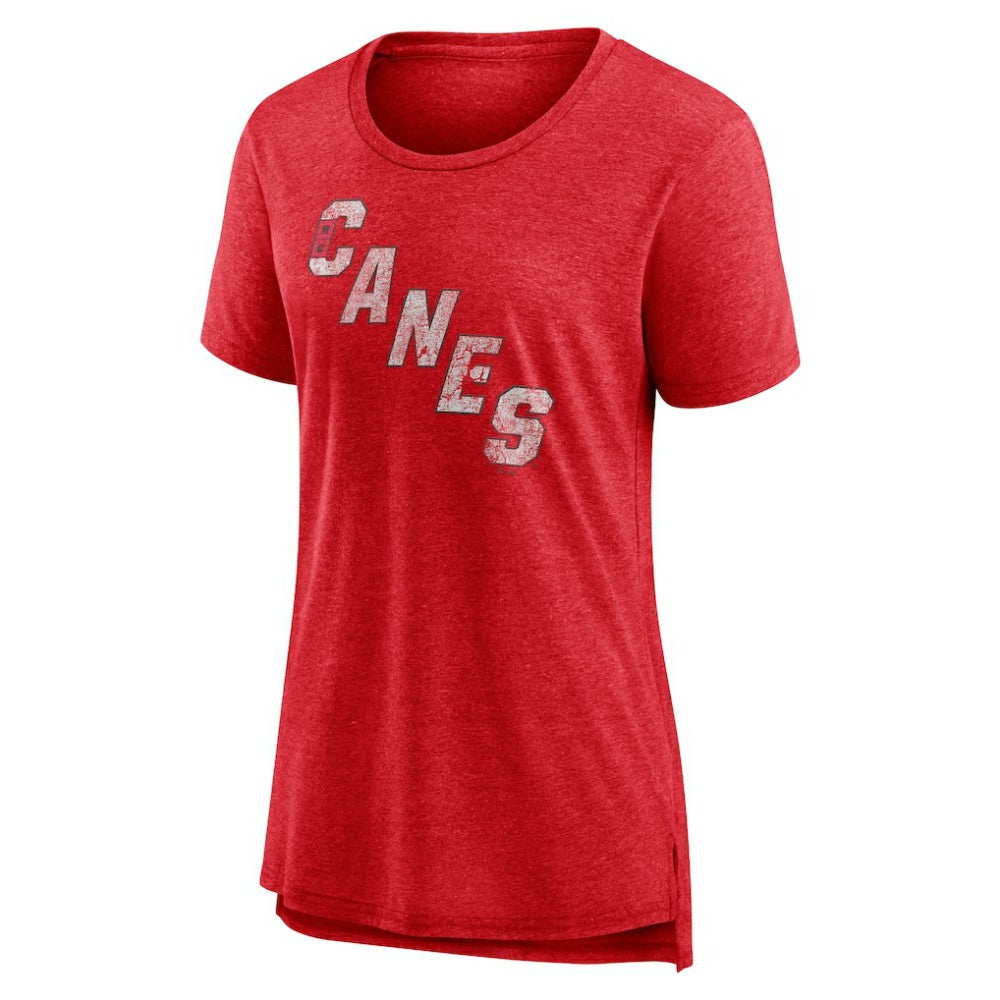 Carolina Hurricanes Women's Slow Whistle Tri-Blend T-Shirt - Red - NHL