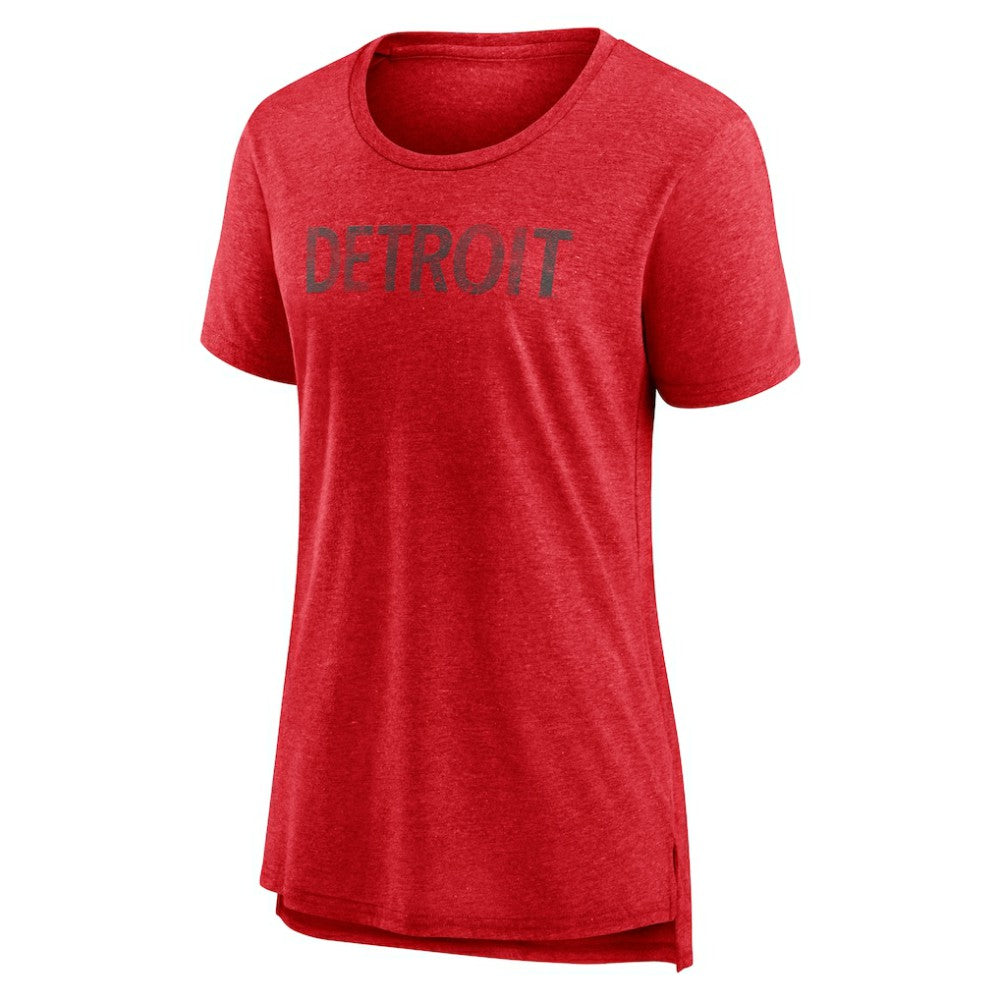 Detroit Red Wings Women's Slow Whistle Tri-Blend T-Shirt - Red - NHL
