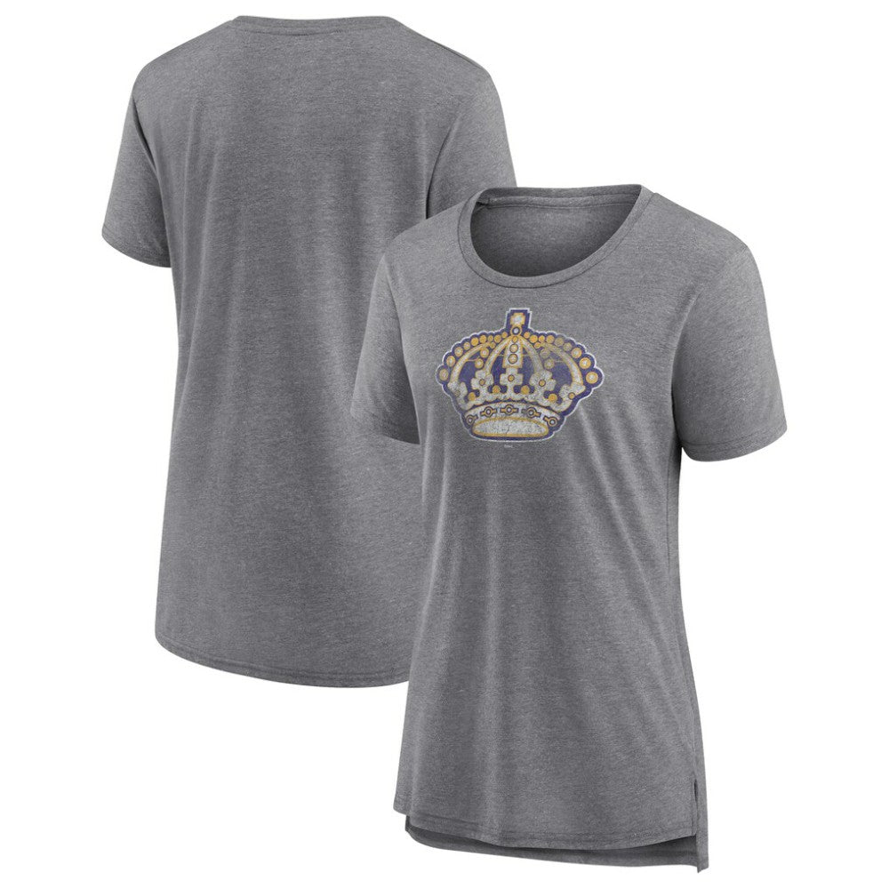 Los Angeles Kings Women's Slow Whistle Tri-Blend T-Shirt - Gray - NHL