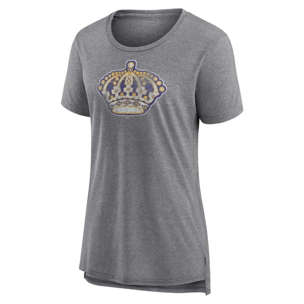 Los Angeles Kings Women's Slow Whistle Tri-Blend T-Shirt - Gray - NHL