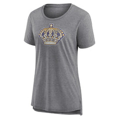 Los Angeles Kings Women's Slow Whistle Tri-Blend T-Shirt - Gray - NHL