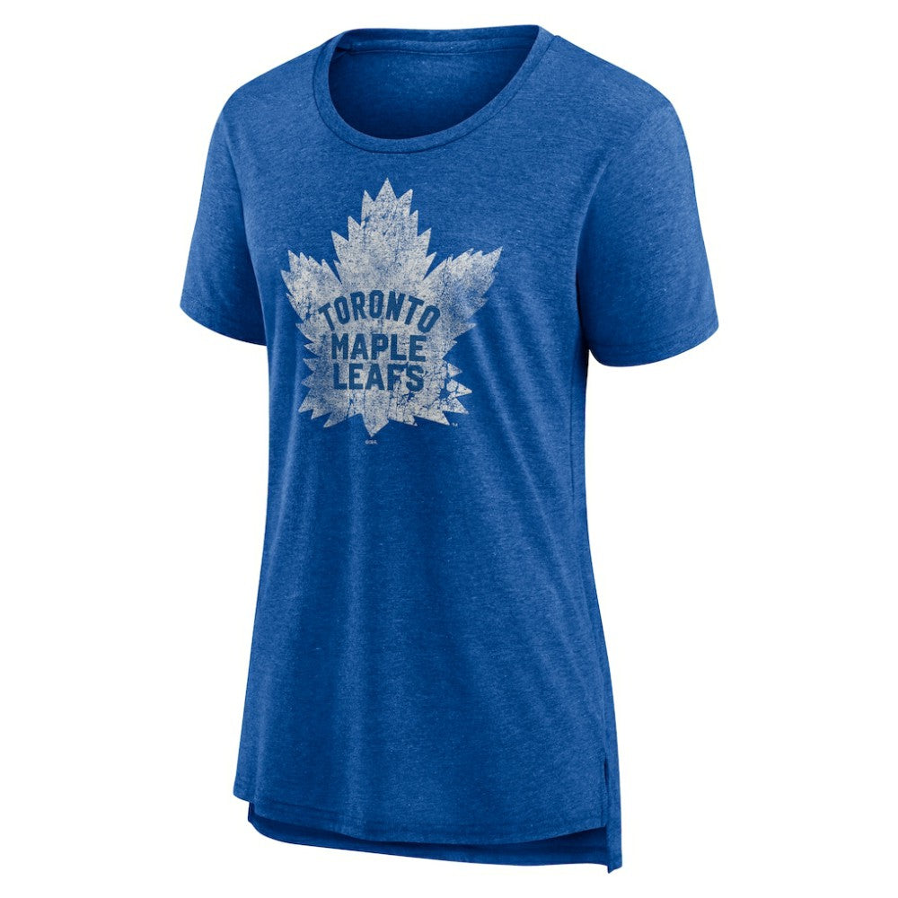 Toronto Maple Leafs Women's Slow Whistle Tri-Blend T-Shirt - Blue - NHL