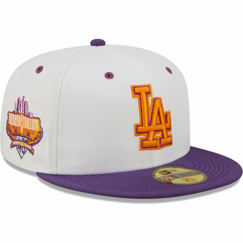Los Angeles Dodgers New Era 40th Anniversary at Dodger Stadium Grape Lolli 59FIFTY Fitted Hat - MLB