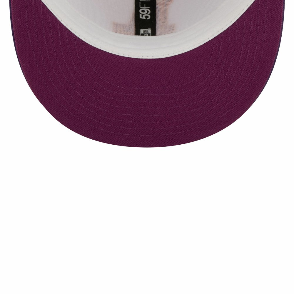Los Angeles Dodgers New Era 40th Anniversary at Dodger Stadium Grape Lolli 59FIFTY Fitted Hat - MLB