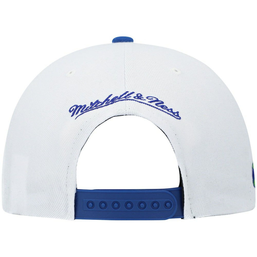 Atlanta Hawks Hardwood Classics Snapback Hat White/Royal - NBA