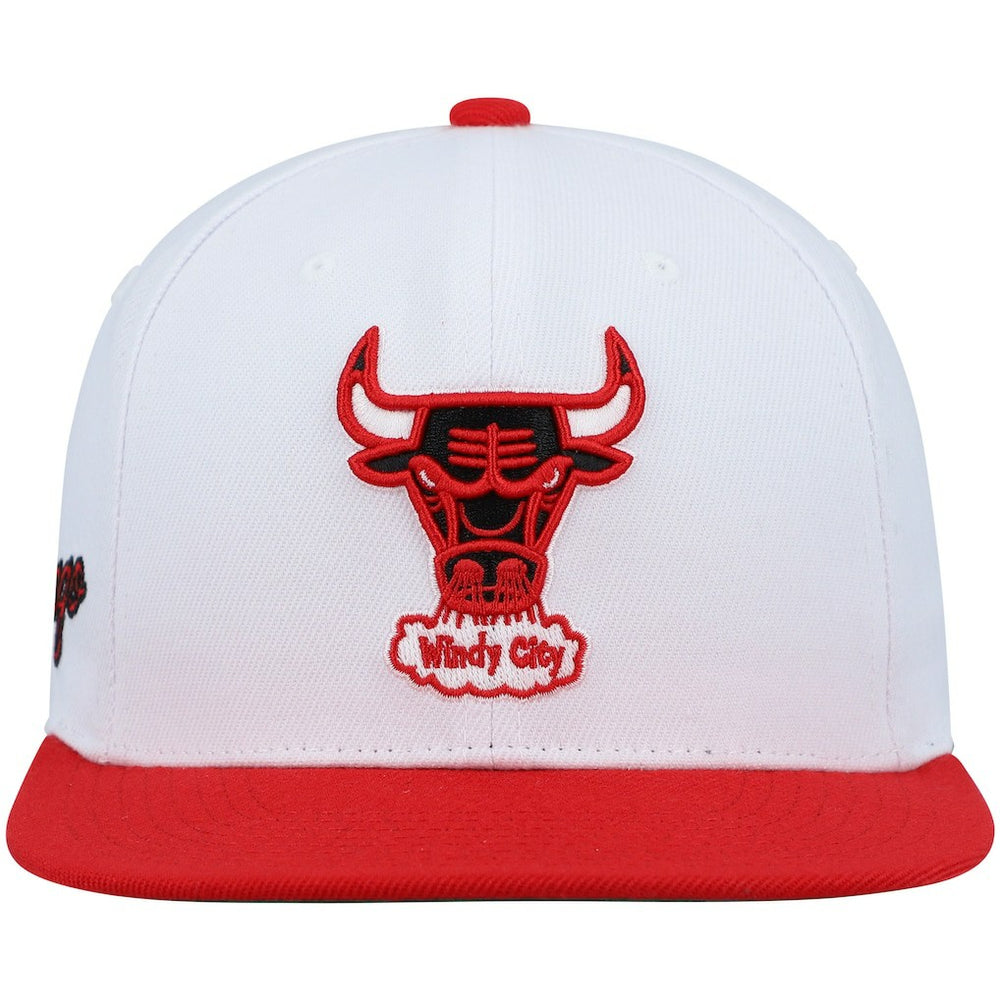 Chicago Bulls Hardwood Classics Snapback Hat White/Red - NBA