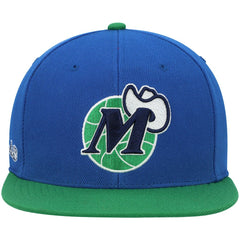 Dallas Mavericks Hardwood Classics Snapback Hat Blue/Green - NBA