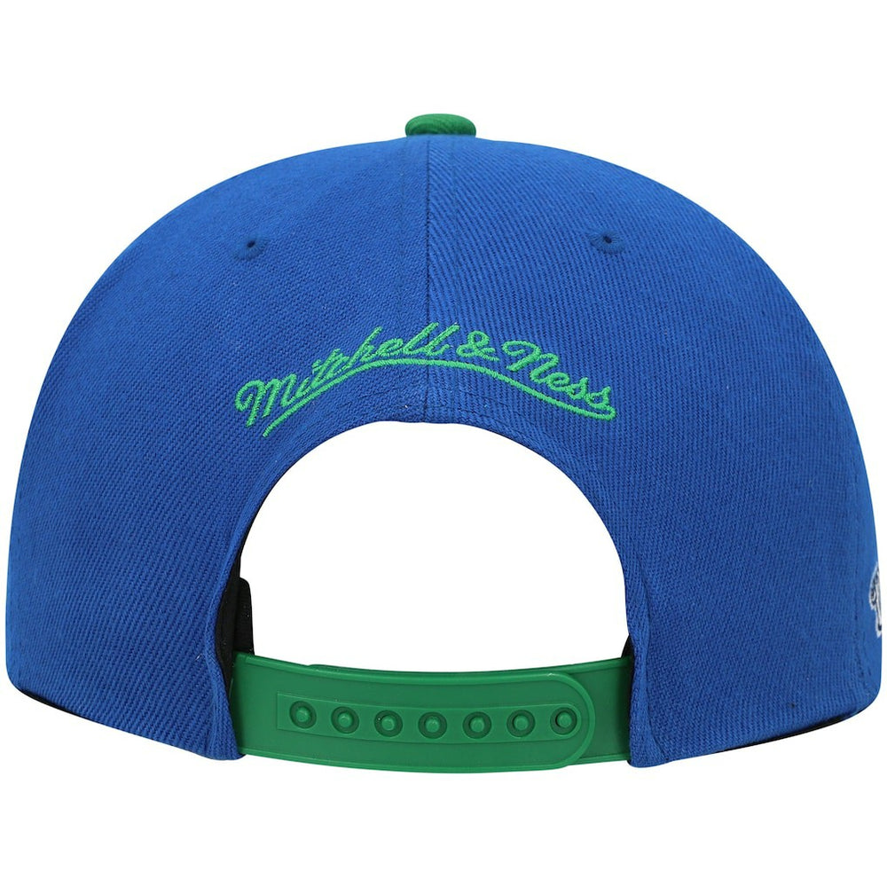 Dallas Mavericks Hardwood Classics Snapback Hat Blue/Green - NBA