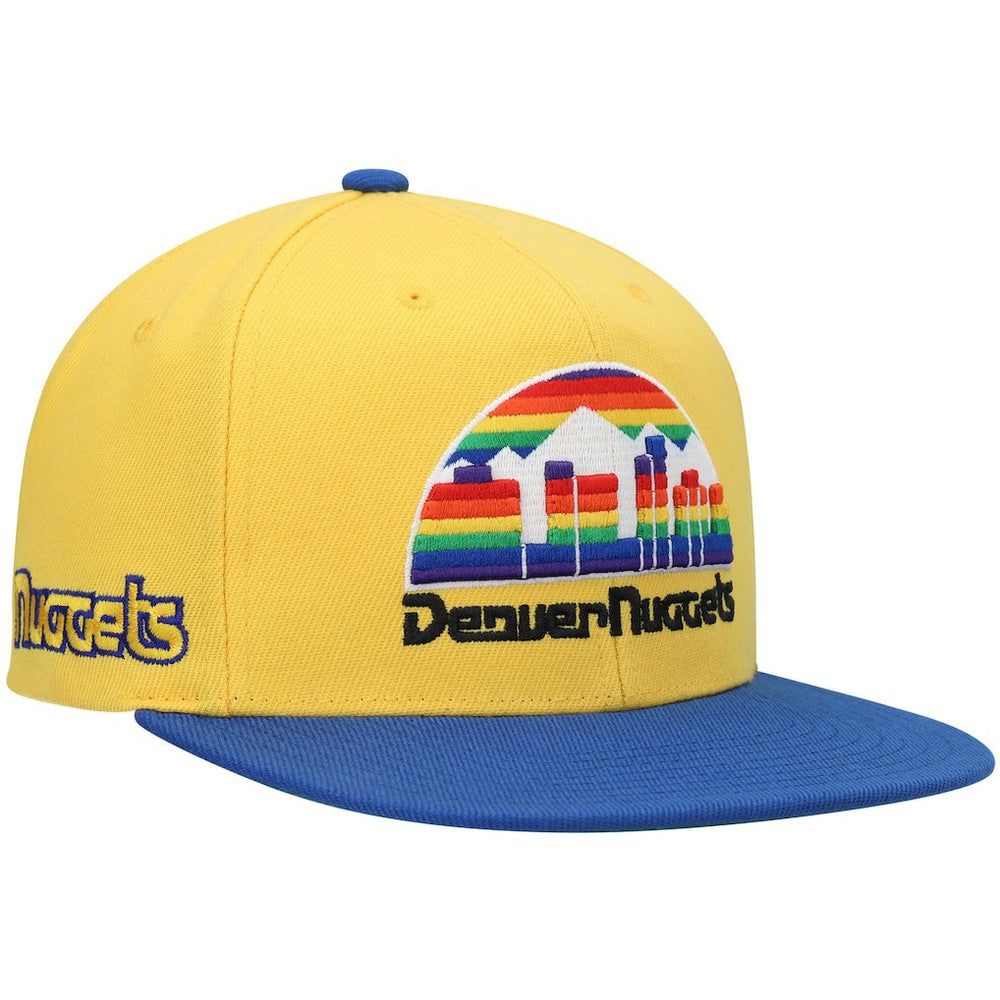 Denver Nuggets Hardwood Classics Snapback Hat Gold/Royal - NBA