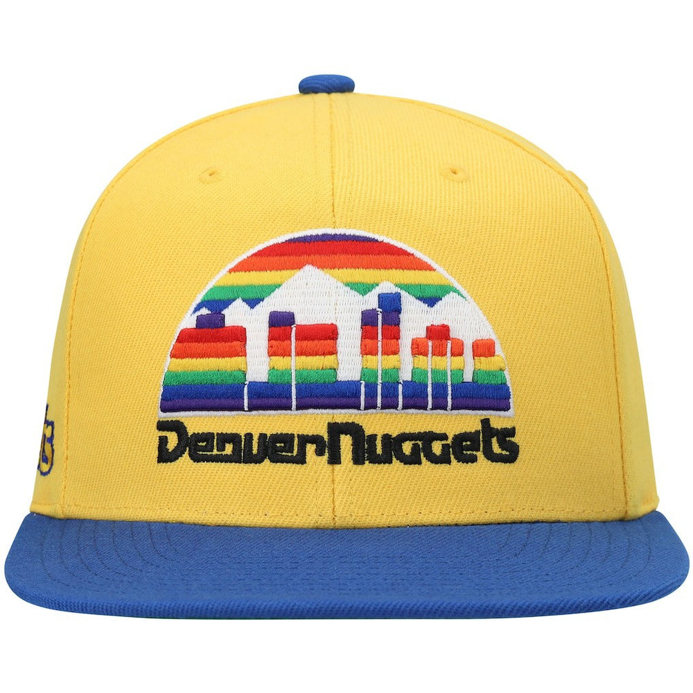 Denver Nuggets Hardwood Classics Snapback Hat Gold/Royal - NBA