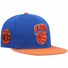 New York Knicks Hardwood Classics Snapback Hat Blue/Orange - NBA
