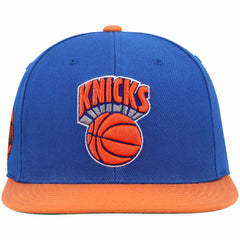 New York Knicks Hardwood Classics Snapback Hat Blue/Orange - NBA