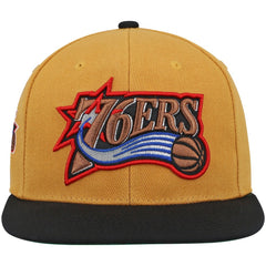 Philadelphia 76ers Hardwood Classics Snapback Hat Gold/Black - NBA