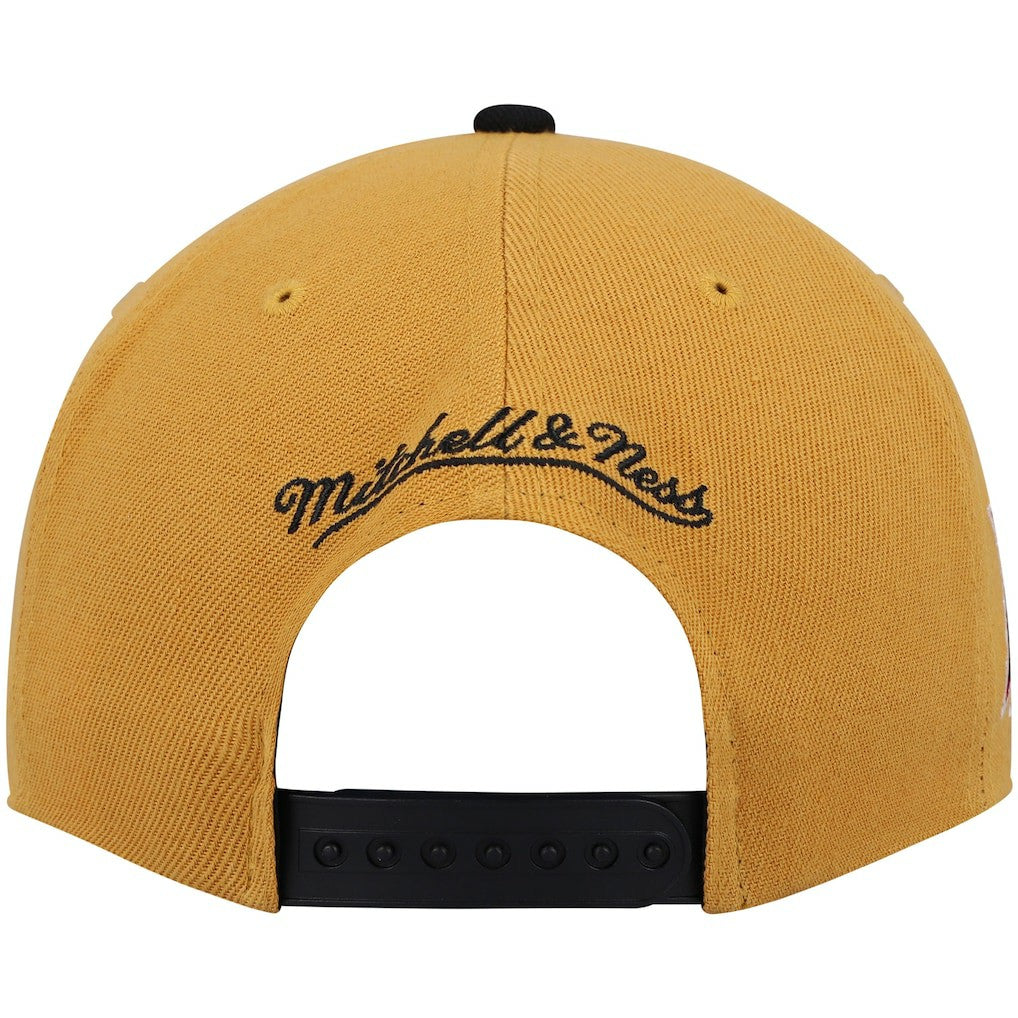 Philadelphia 76ers Hardwood Classics Snapback Hat Gold/Black - NBA