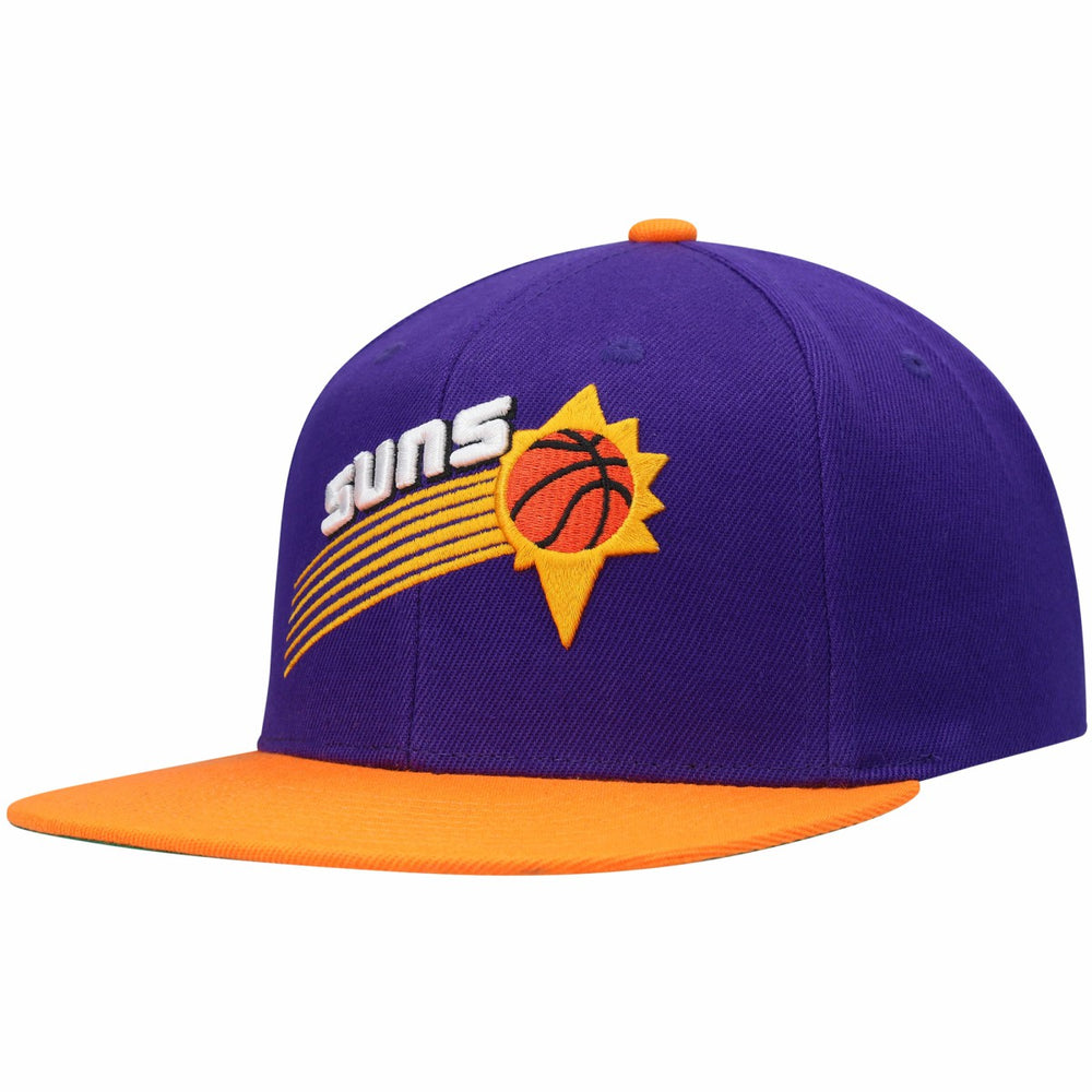 Phoenix Suns Hardwood Classics Snapback Hat Purple/Orange - NBA
