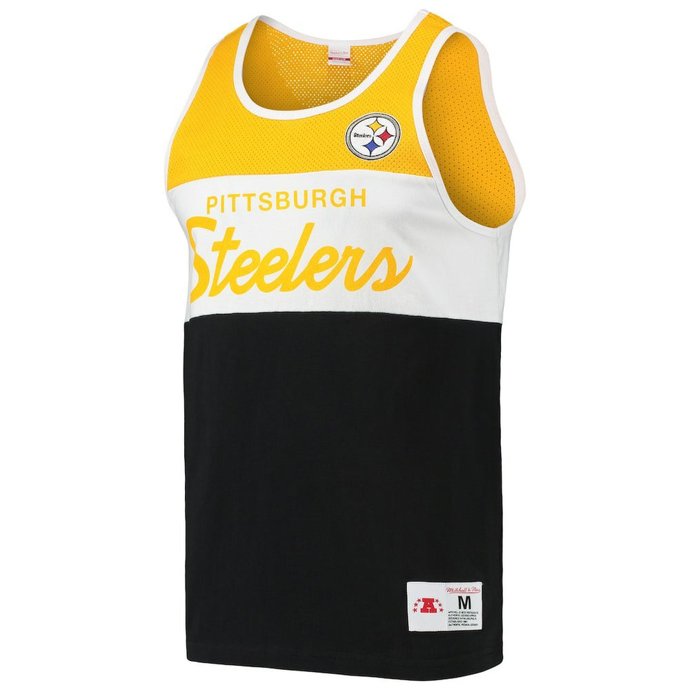 Pittsburgh Steelers Team Tank Top Black | Mitchell & Ness