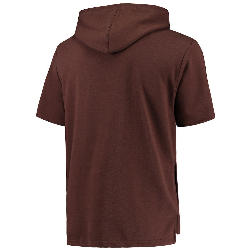 Cleveland Browns Game Day Hoodie T-Shirt Brown | Mitchell & Ness