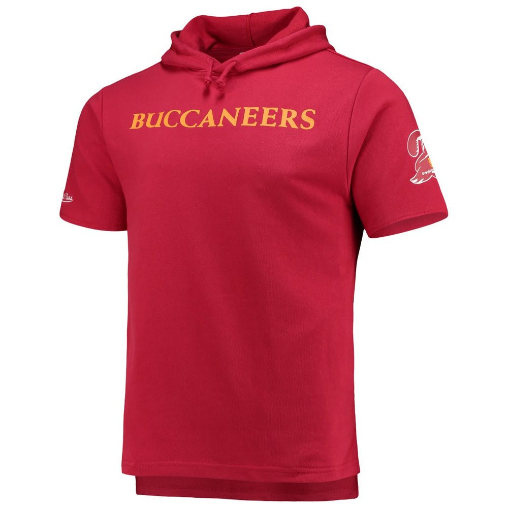 Tampa Bay Buccaneers Game Day Hoodie T-Shirt Red | Mitchell & Ness