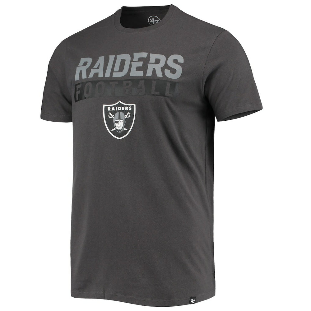 Las Vegas Raiders '47 Dark Ops Super Rival T-Shirt Charcoal | 47 brand