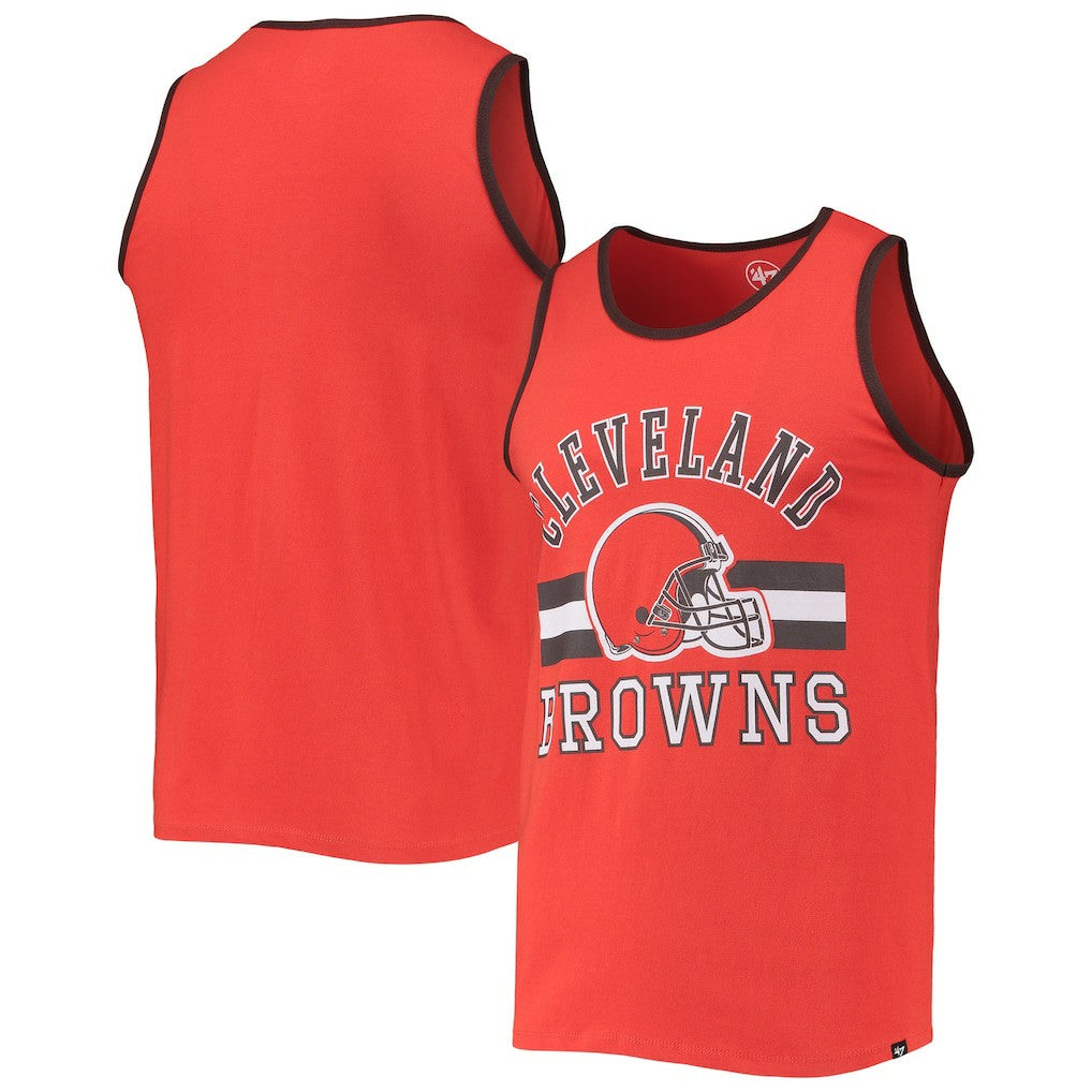 Cleveland Browns '47 Edge Super Rival Tank Top Orange | 47 brand