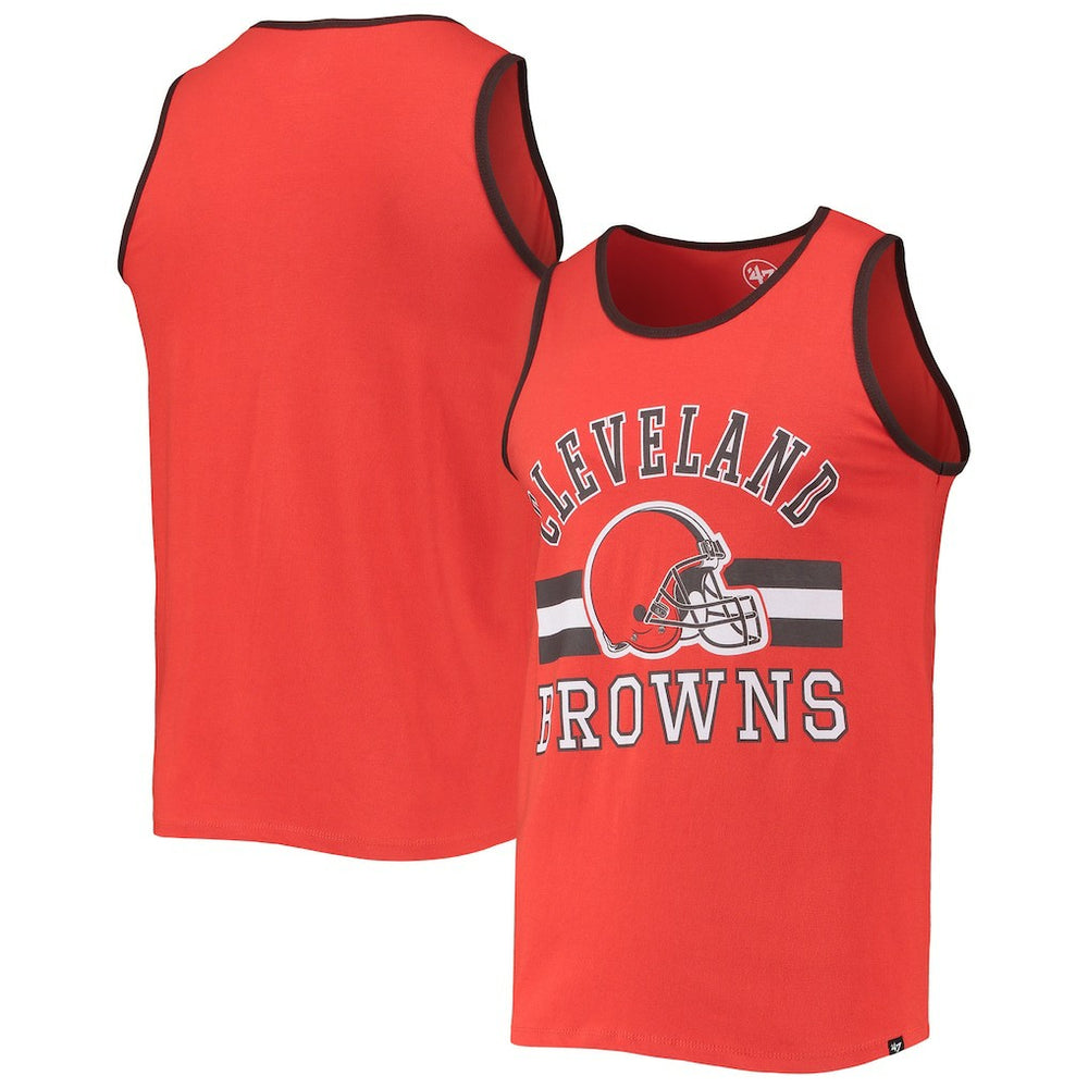 Cleveland Browns '47 Edge Super Rival Tank Top Orange | 47 brand