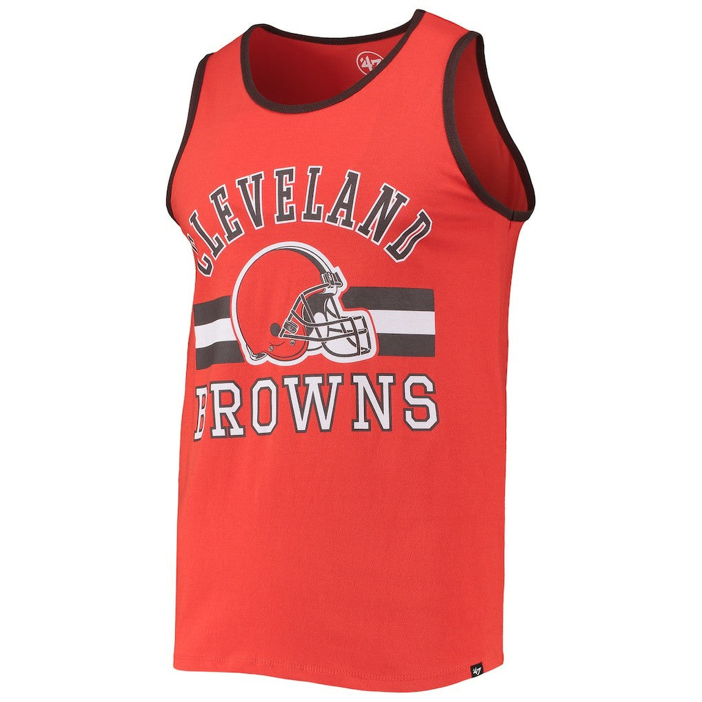 Cleveland Browns '47 Edge Super Rival Tank Top Orange | 47 brand
