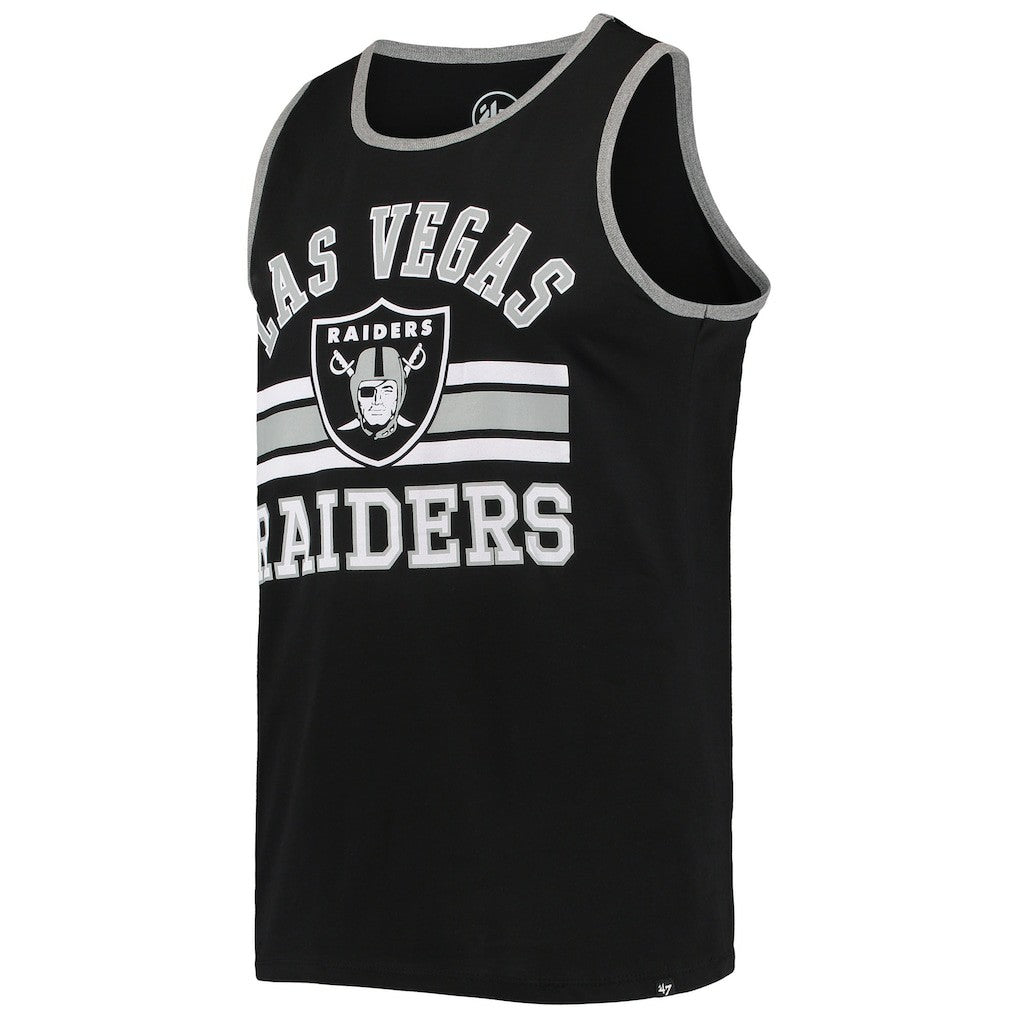 Las Vegas Raiders '47 Edge Super Rival Tank Top Black | 47 brand