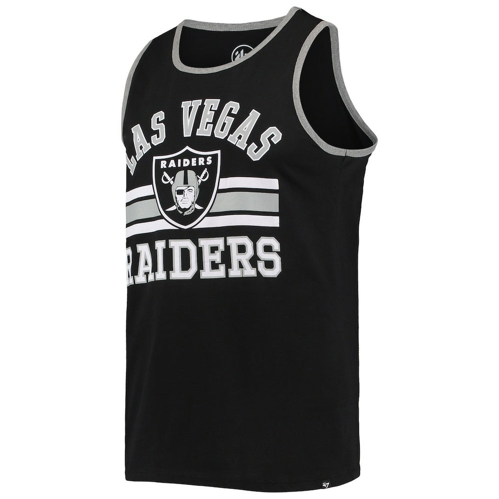 Las Vegas Raiders '47 Edge Super Rival Tank Top Black | 47 brand