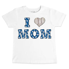 Los Angeles Dodgers Tiny Turnip Youth Heart Mom T-Shirt - MLB