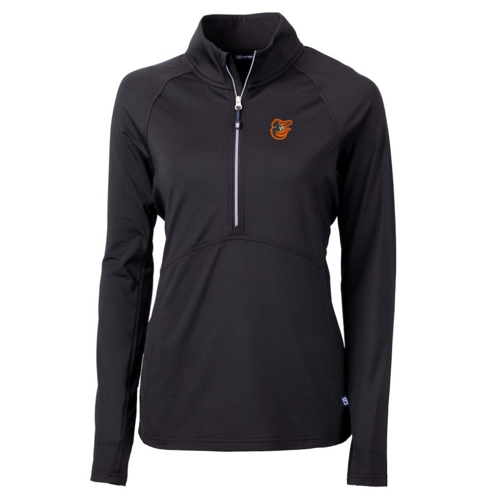 Baltimore Orioles Cutter & Buck Women's Adapt Eco Knit Stretch Half-Zip Pullover Top - MLB
