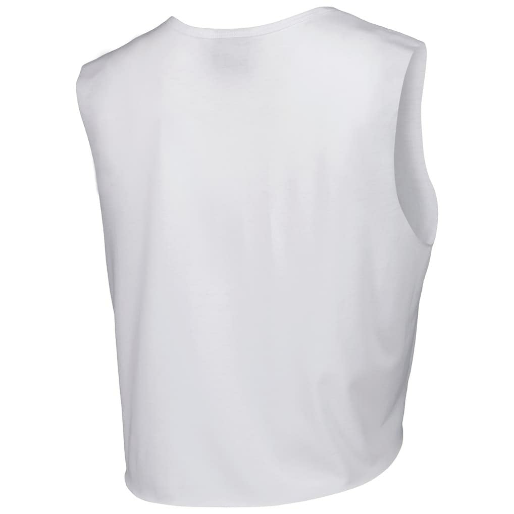 Arizona Cardinals Cuce Women's Sequin Cropped Tank Top White | NFL